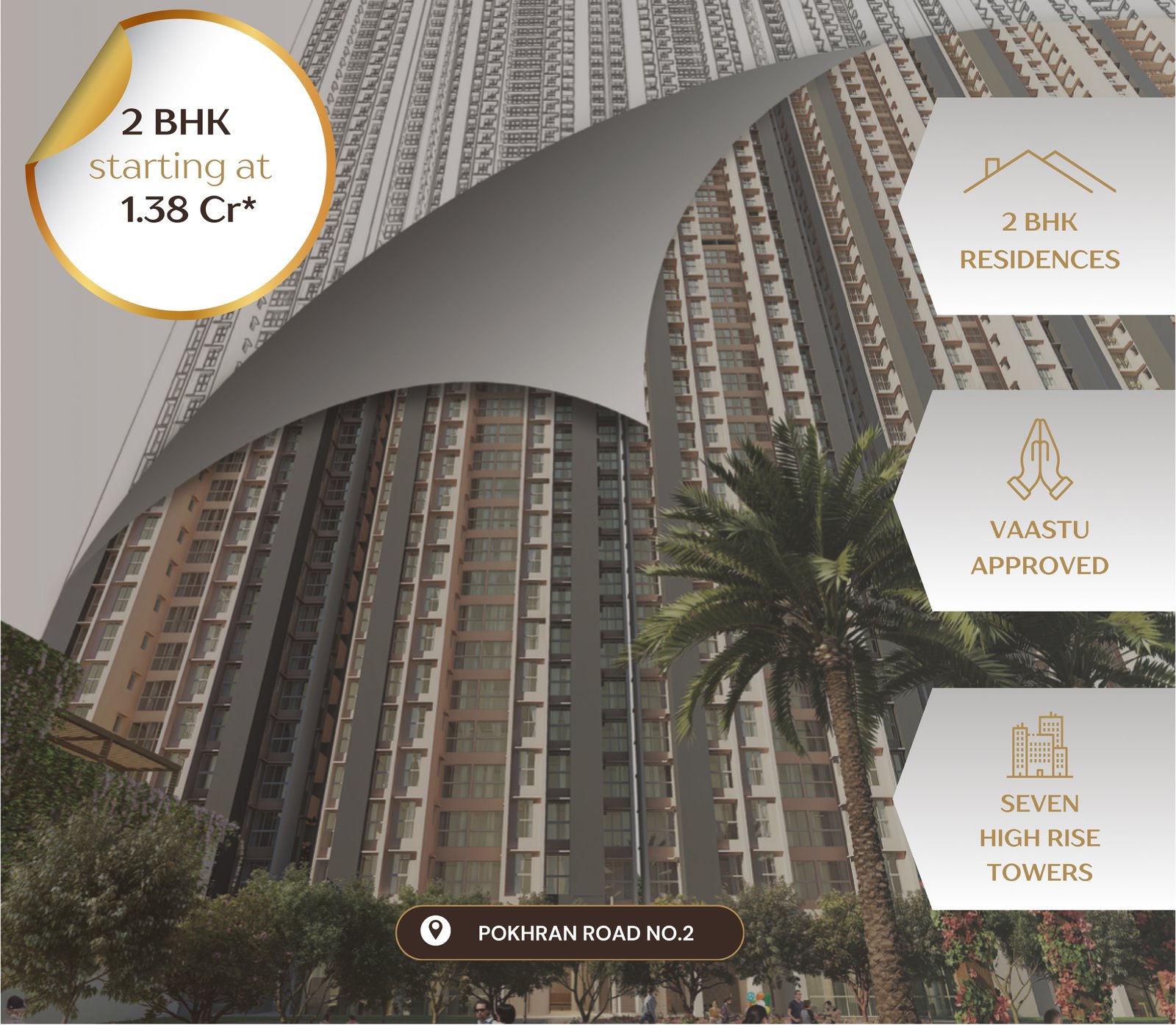 New 3, 4, 5 BHK Apartments  in Thane West 